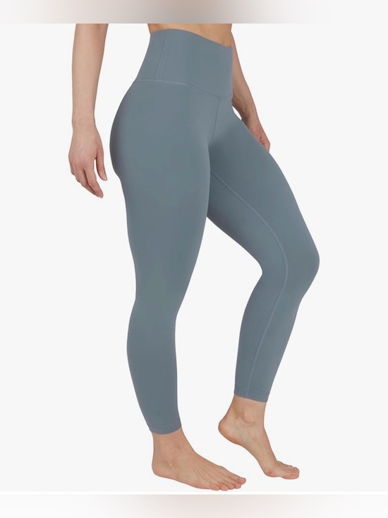 90 Degree By Reflex Pants - 90 Degree By Reflex High-Waist Performance Leggings - Slate Blue Gray